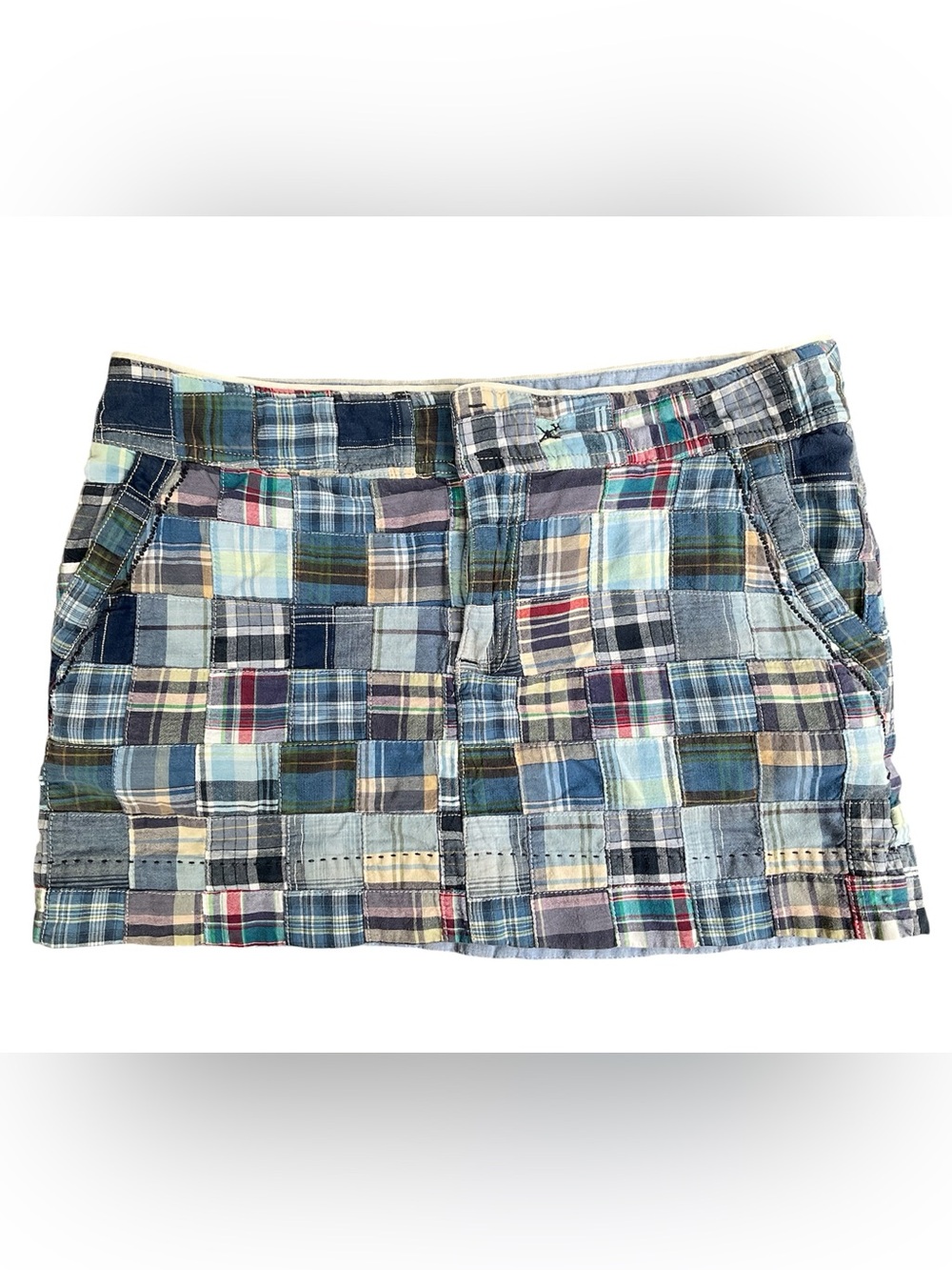 American Eagle Vintage Madras Mini Skirt
